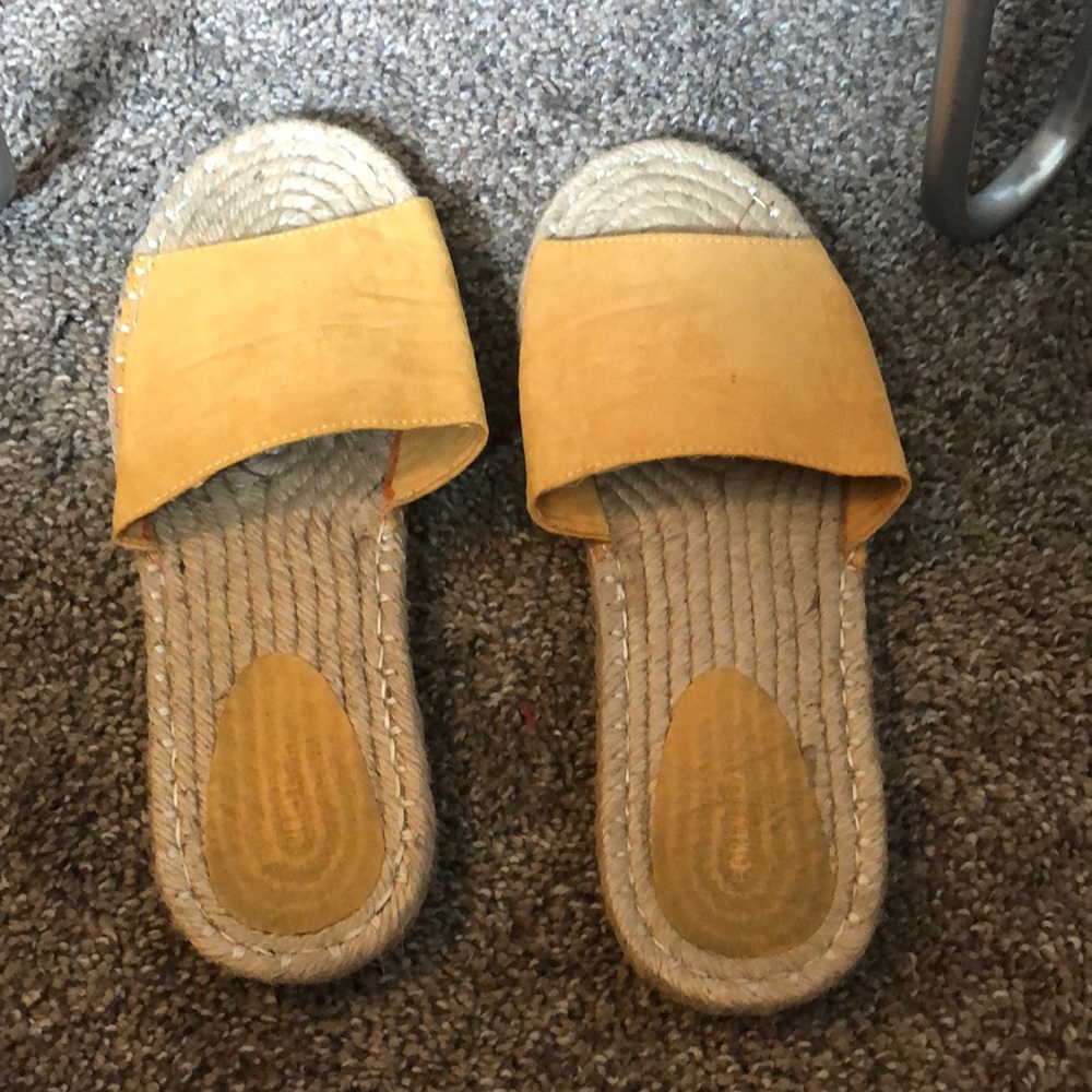 Yellow sandals